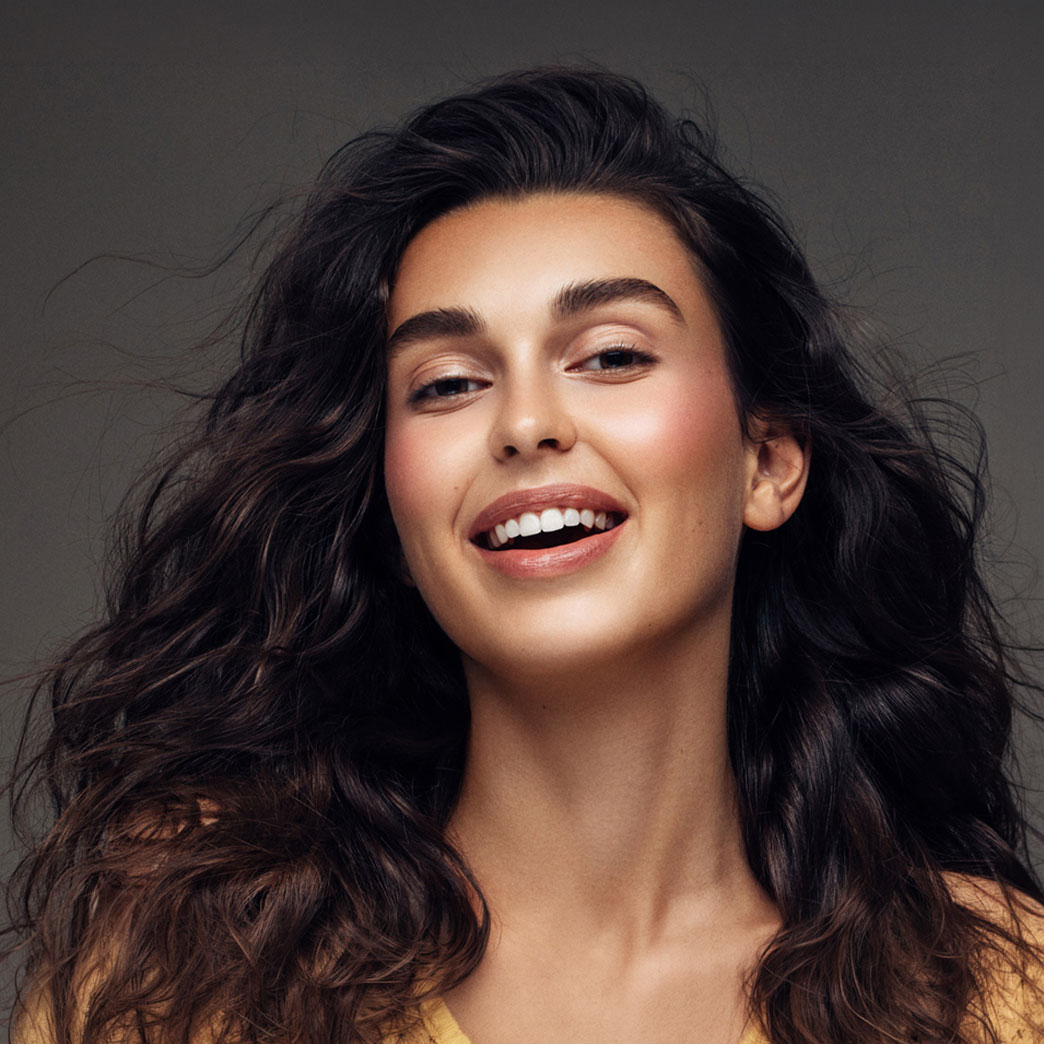 Beautiful smile with Invisalign clear aligners